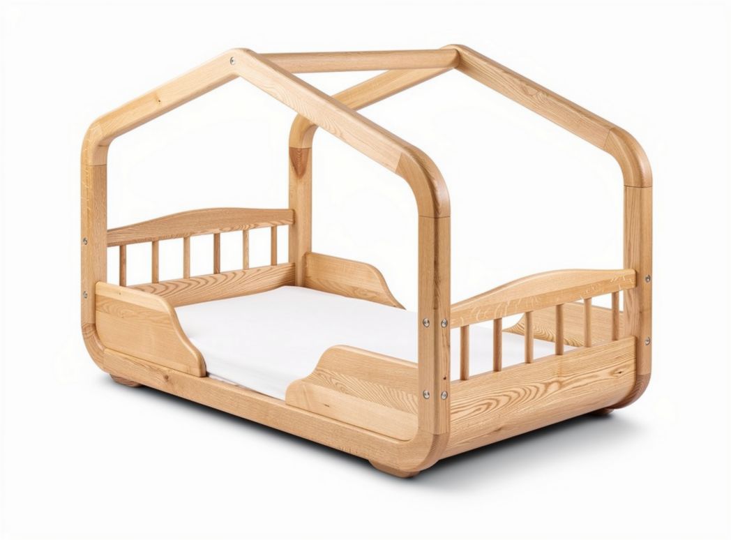 Lit pour enfant en bois de pin - Conçu pour un usage domestique - 160 x 80 x 90cm