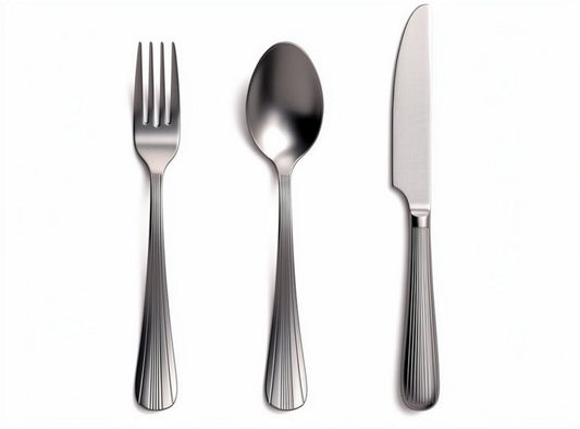 Couverts en acier inoxydable pour service de table - 25 x 5 x 2cm