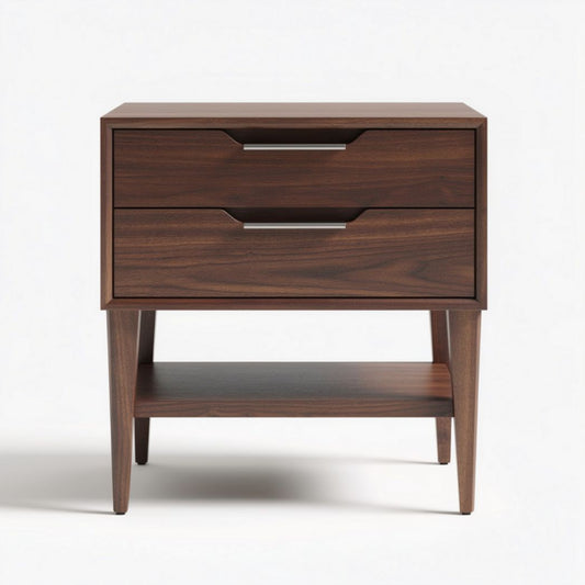 Table de chevet avec tiroirs pour chambre en bois - 50 x 40 x 60cm